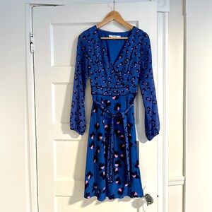 Floral Boden Dress with Tie Belt - Size 2